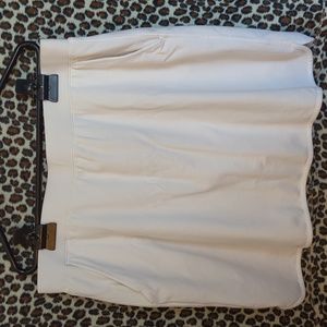 1X White Skirt with Built in Shorts